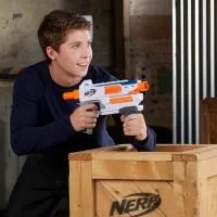 Pistol automat de jucărie Hasbro Nerf Modulus Mediator E0016 8+/ Săgeți/ White photo 3
