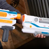 Pistol automat de jucărie Hasbro Nerf Modulus Mediator E0016 8+/ Săgeți/ White photo 4