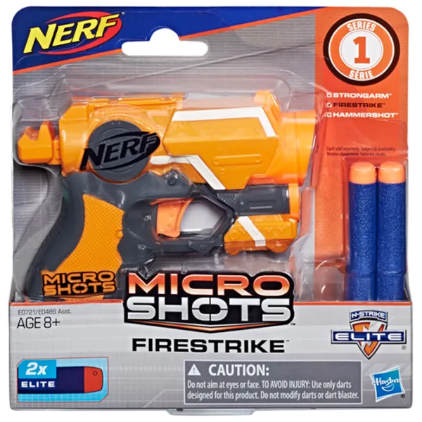 Игрушечный автомат Hasbro Nerf Microshots E0489 8+/ Стрел photo 4 Игрушечный автомат Hasbro Nerf Microshots E0489 8+/ Стрел photo 4