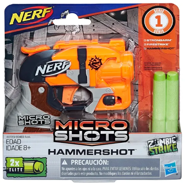 Игрушечный автомат Hasbro Nerf Microshots E0489 8+/ Стрел photo 5 Игрушечный автомат Hasbro Nerf Microshots E0489 8+/ Стрел photo 5
