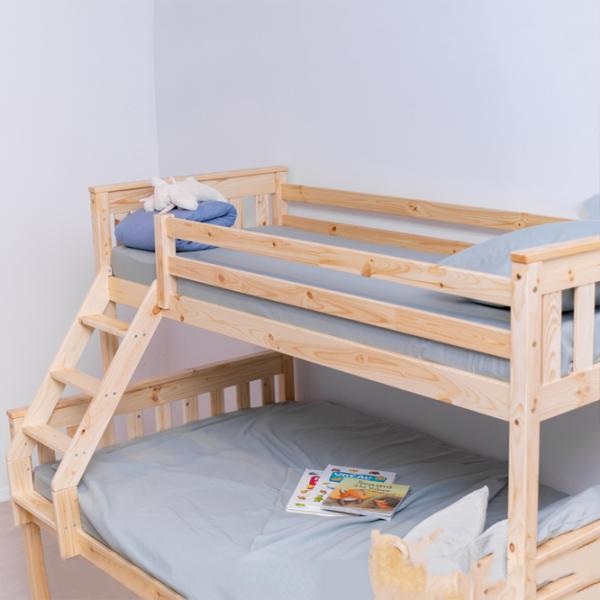 Детская кровать Mobicasa Mowgli 90 x 200 см / Дерево / Натуральное дерево photo 2 Детская кровать Mobicasa Mowgli 90 x 200 см / Дерево / Натуральное дерево photo 2