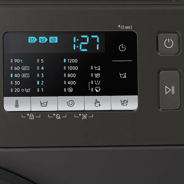 Mașină de spălat Samsung WW80AGAS22AXCE 8 kg / 1200 rpm / Graphite photo 7