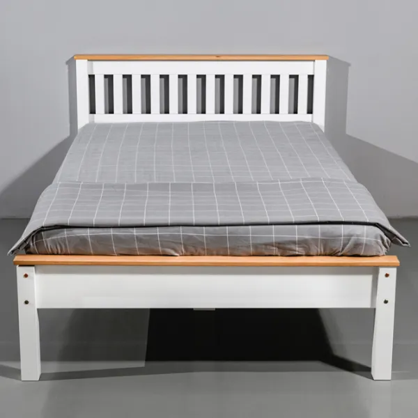 Кровать Mobicasa Hercules 120 x 200 см/ Дерево/ Белый photo 2