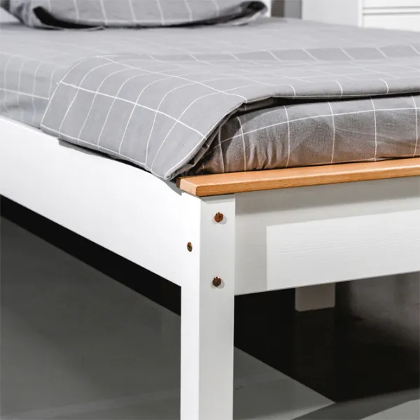 Кровать Mobicasa Hercules 120 x 200 см/ Дерево/ Белый photo 3