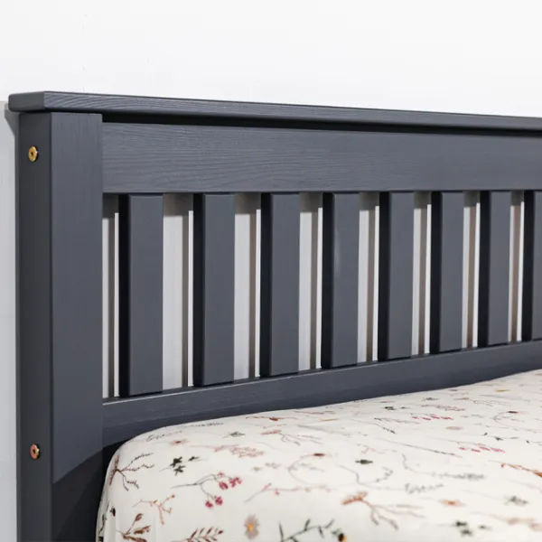 Кровать Mobicasa Hercules 90 x 200 см/ Дерево/ Графитовый photo 2 Кровать Mobicasa Hercules 90 x 200 см/ Дерево/ Графитовый photo 2