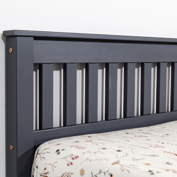 Кровать Mobicasa Hercules 90 x 200 см/ Дерево/ Графитовый photo 2 Кровать Mobicasa Hercules 90 x 200 см/ Дерево/ Графитовый photo 2