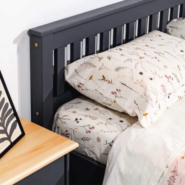 Кровать Mobicasa Hercules 90 x 200 см/ Дерево/ Графитовый photo 3 Кровать Mobicasa Hercules 90 x 200 см/ Дерево/ Графитовый photo 3