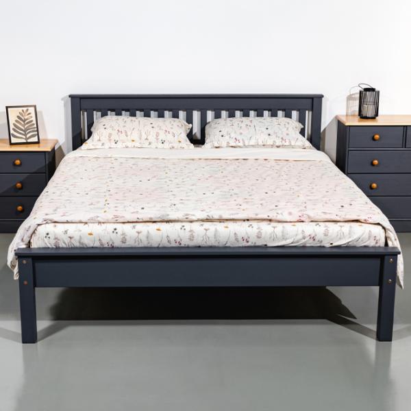 Кровать Mobicasa Hercules 160 x 200 см/ Дерево/ Графитовый photo 2 Кровать Mobicasa Hercules 160 x 200 см/ Дерево/ Графитовый photo 2
