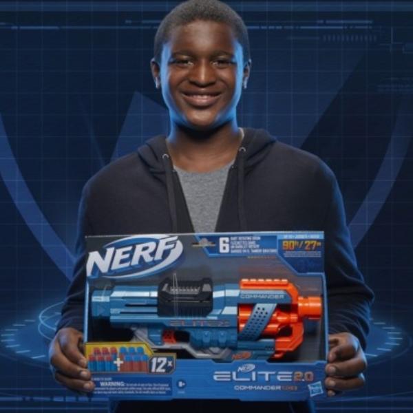 Игрушечный автомат Hasbro Nerf Elite 2.0 Commander RC 6 E9485 8+/ Стрел/ Синий photo 5 Игрушечный автомат Hasbro Nerf Elite 2.0 Commander RC 6 E9485 8+/ Стрел/ Синий photo 5
