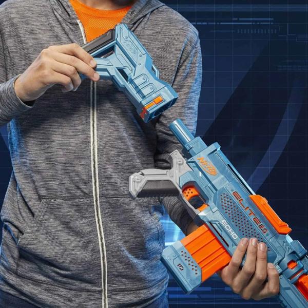 Pistol automat de jucărie Hasbro Nerf Elite 2.0 Echo CS 10 E9533 8+/ Săgeți/ Blue photo 5