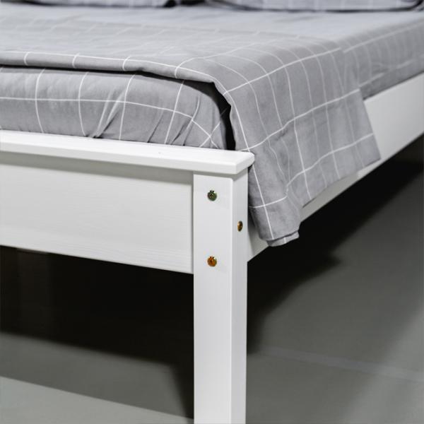 Кровать Mobicasa Hercules 160 x 200 см/ Дерево/ Белый photo 6