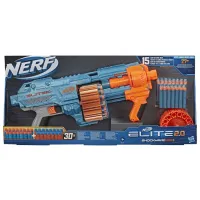 Pistol automat de jucărie Hasbro Nerf Elite 2.0 Shockwave RD 15 E9527 8+/ Săgeți/ Blue photo 3