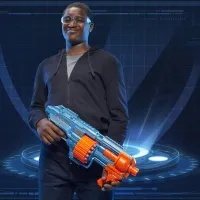 Pistol automat de jucărie Hasbro Nerf Elite 2.0 Shockwave RD 15 E9527 8+/ Săgeți/ Blue photo 5