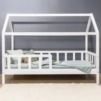 Детская кровать Mobicasa Jasmine 90 x 200 см/ Дерево/ Белый photo 2