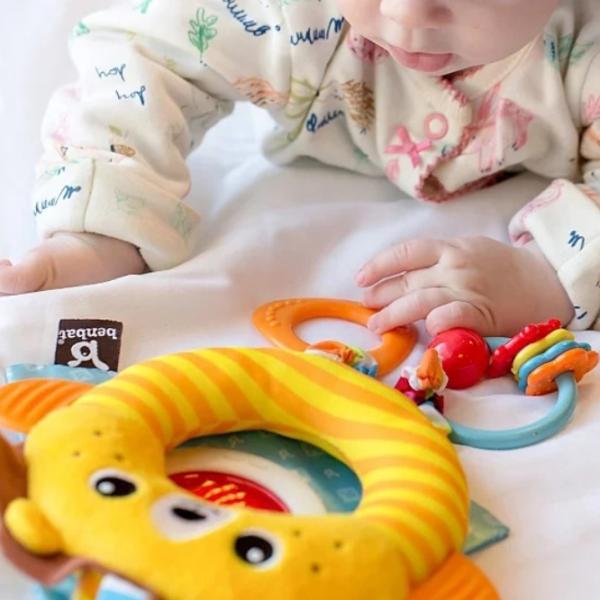 Jucărie pentru pătuțuri și cărucioare Benbat Lion BB-TT111 0+/ Yellow photo 3