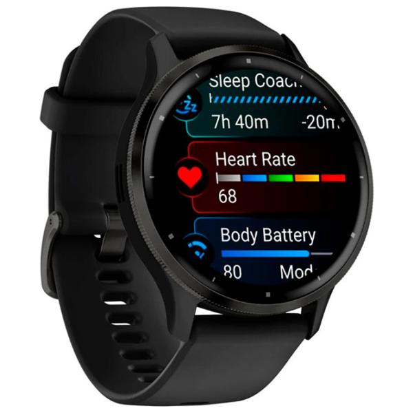 Умные часы Garmin Venu 3 1.4"/ 45 мм/ Черный - Чёрный/ 010-02784-01 photo 3 Умные часы Garmin Venu 3 1.4"/ 45 мм/ Черный - Чёрный/ 010-02784-01 photo 3