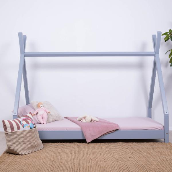 Детская кровать Mobicasa Daisy 90 x 200 см/ Дерево/ Серый photo 2 Детская кровать Mobicasa Daisy 90 x 200 см/ Дерево/ Серый photo 2