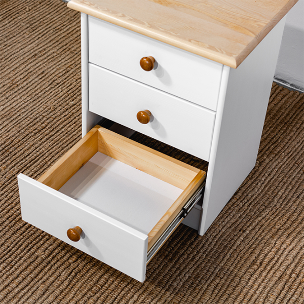 Noptiere Mobicasa Lia 2 58 x 43 x 35/ Lemn/ White antic photo 4 Noptiere Mobicasa Lia 2 58 x 43 x 35/ Lemn/ White antic photo 4