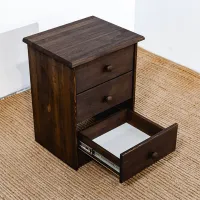 Тумбочки Mobicasa Lia 2 58см x 43см x 35см/ Дерево/ Nut photo 4
