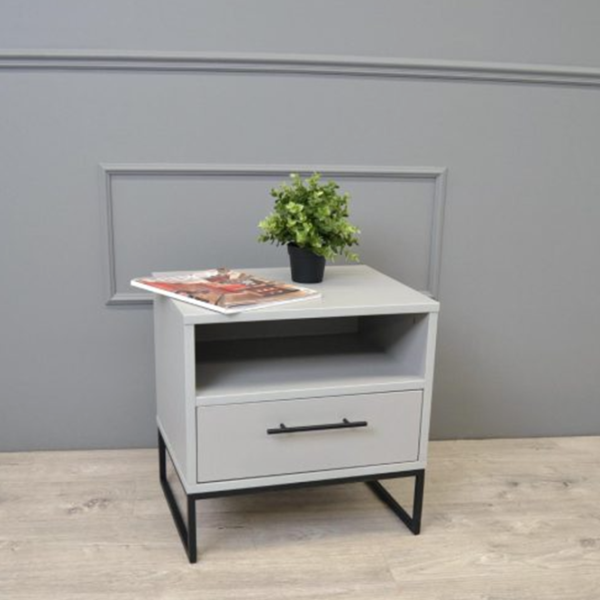 Тумбочки DecoPrim Fabiana 50см x 50см x 40см/ Металл/ Grey photo 4