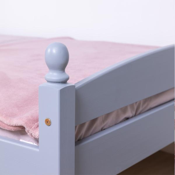 Детская кровать Mobicasa Lira 90 x 200 см/ Дерево/ Серый photo 4 Детская кровать Mobicasa Lira 90 x 200 см/ Дерево/ Серый photo 4