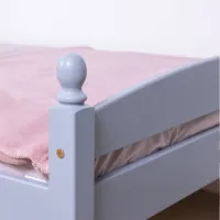 Детская кровать Mobicasa Lira 90 x 200 см/ Дерево/ Серый photo 4