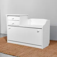 Dulap pentru încălțăminte Mobicasa BOOTS 1 72 x 102 x 38/ Lemn/ White photo 4
