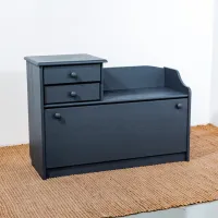 Dulap pentru încălțăminte Mobicasa BOOTS 1 72 x 102 x 38/ Lemn/ Grafit antic photo 4