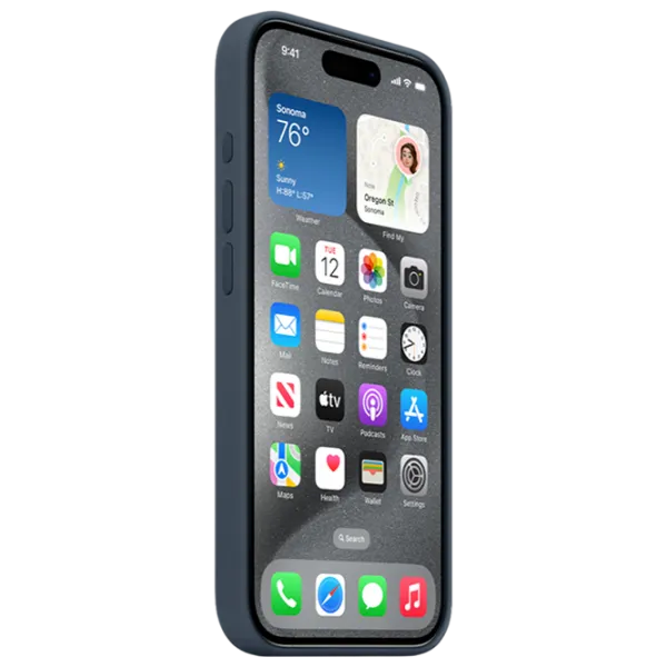 Чехол для смартфона Apple iPhone 15 Pro Apple/ MagSafe Back/ TPU/ Storm Синий photo 3