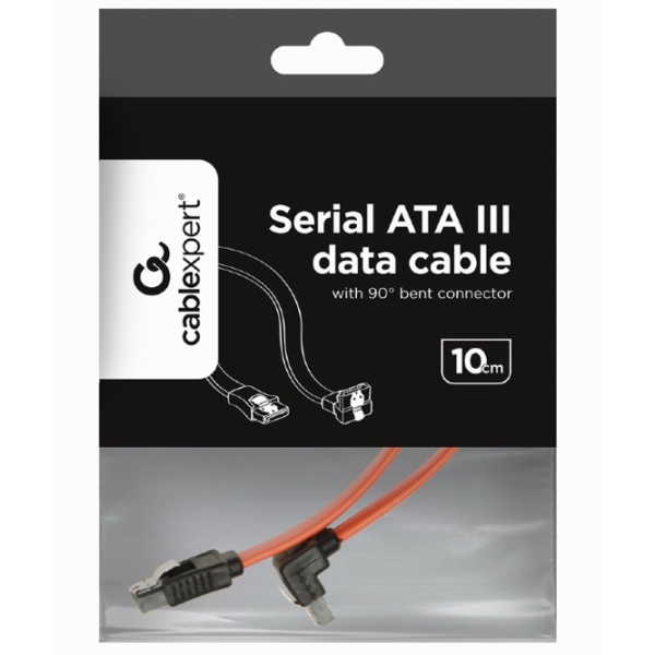 Cablu de date Cablexpert SATA III + SATA III 0.5 m/ Orange photo 3