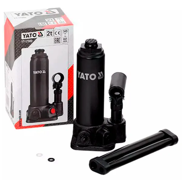 Домкрат гидравлический Yato YT17000 (21615) 2 т photo 3