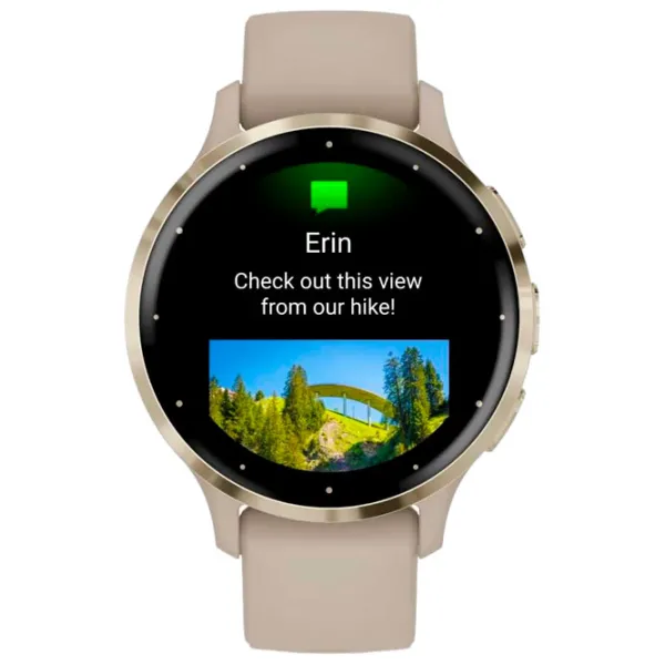 Ceas inteligent Garmin Venu 3S 1.2"/ 41 mm/ Gold - French Grey/ 010-02785-02 photo 2
