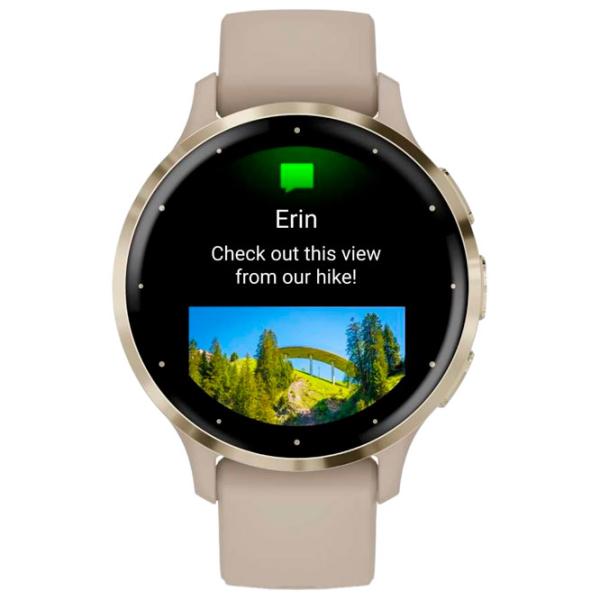 Ceas inteligent Garmin Venu 3S 1.2"/ 41 mm/ Gold - French Grey/ 010-02785-02 photo 2