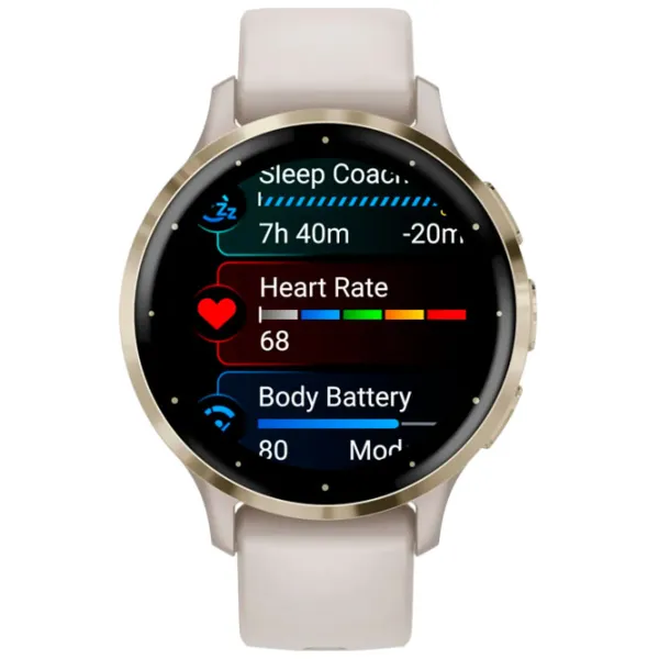 Умные часы Garmin Venu 3S 1.2"/ 41 мм/ Золото - Слоновая кость/ 010-02785-04 photo 2