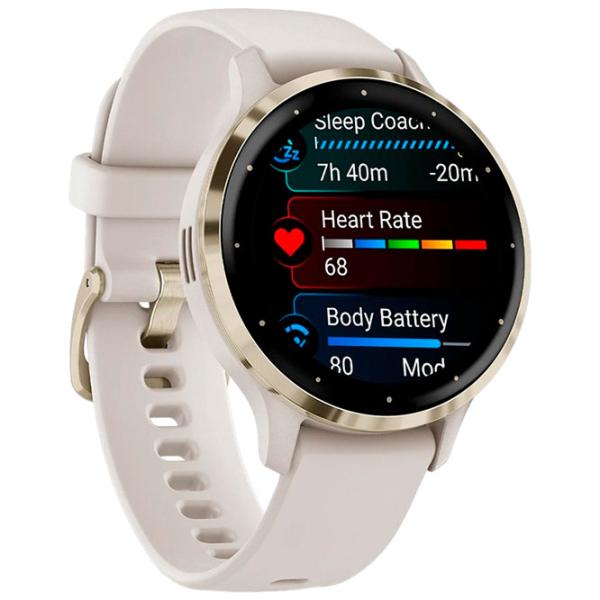 Умные часы Garmin Venu 3S 1.2"/ 41 мм/ Золото - Слоновая кость/ 010-02785-04 photo 3