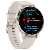 Ceas inteligent Garmin Venu 3S 1.2"/ 41 mm/ Gold - Ivory/ 010-02785-04 photo 3