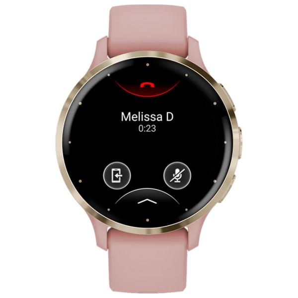 Ceas inteligent Garmin Venu 3S 1.2"/ 41 mm/ Gold - Dust Rose/ 010-02785-03 photo 2