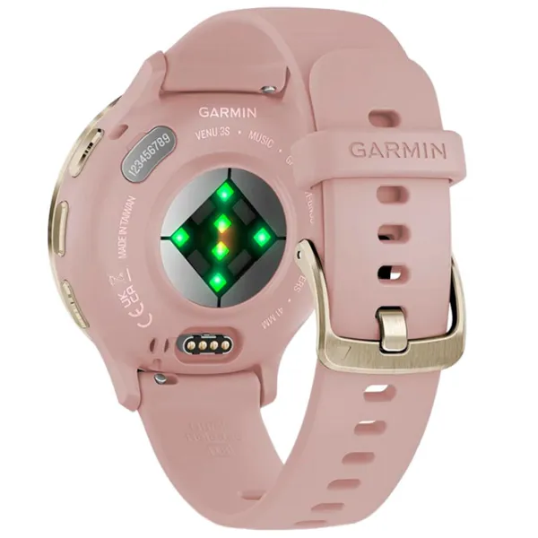 Ceas inteligent Garmin Venu 3S 1.2"/ 41 mm/ Gold - Dust Rose/ 010-02785-03 photo 6