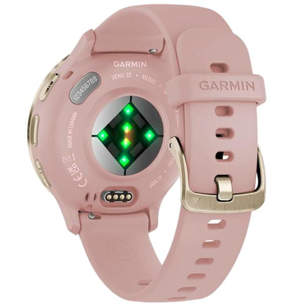 Ceas inteligent Garmin Venu 3S 1.2"/ 41 mm/ Gold - Dust Rose/ 010-02785-03 photo 6