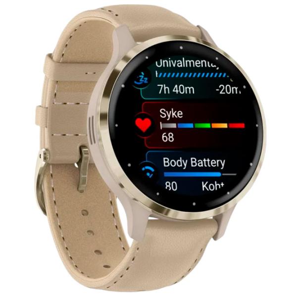 Умные часы Garmin Venu 3S 1.2"/ 41 мм/ Золото - French Grey/ 010-02785-55 photo 7