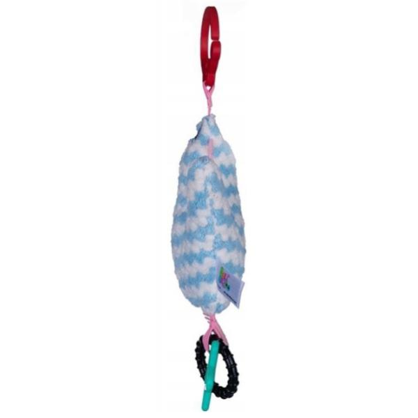 Jucărie pentru pătuțuri și cărucioare BaliBazoo Knit Crocodile 80428 0+/ Blue photo 3