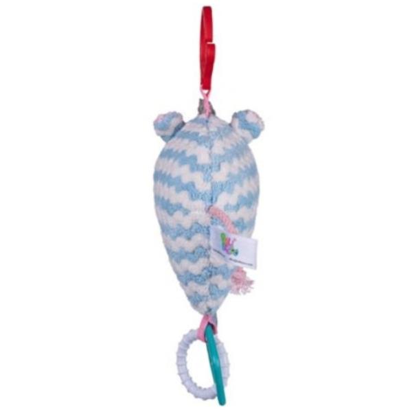 Jucărie pentru pătuțuri și cărucioare BaliBazoo Knit Rhinoceros 80427 0+/ Blue photo 3 Jucărie pentru pătuțuri și cărucioare BaliBazoo Knit Rhinoceros 80427 0+/ Blue photo 3