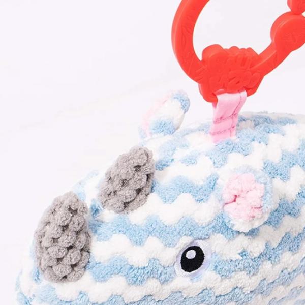 Jucărie pentru pătuțuri și cărucioare BaliBazoo Knit Rhinoceros 80427 0+/ Blue photo 6 Jucărie pentru pătuțuri și cărucioare BaliBazoo Knit Rhinoceros 80427 0+/ Blue photo 6