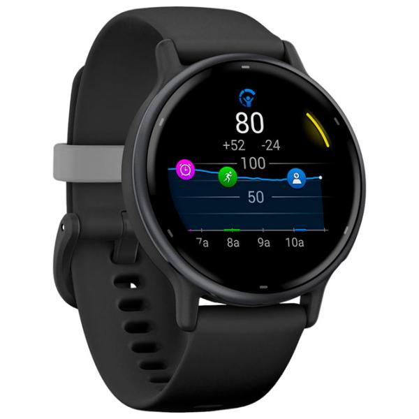 Ceas inteligent Garmin Vivoactive 5 1.2"/ 42.2 mm/ Slate - Black/ 010-02862-10 photo 4