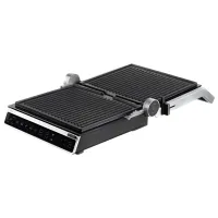 Grill electric Ardesto GK-STC20 Contact, Barbecue / 2000 W / Black Inox photo 4
