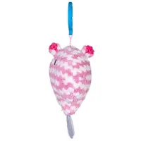 Jucărie pentru pătuțuri și cărucioare BaliBazoo Knit Hippo 80427 0+/ Pink photo 2