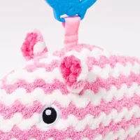 Jucărie pentru pătuțuri și cărucioare BaliBazoo Knit Hippo 80427 0+/ Pink photo 4