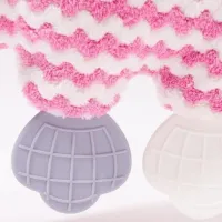 Jucărie pentru pătuțuri și cărucioare BaliBazoo Knit Hippo 80427 0+/ Pink photo 6