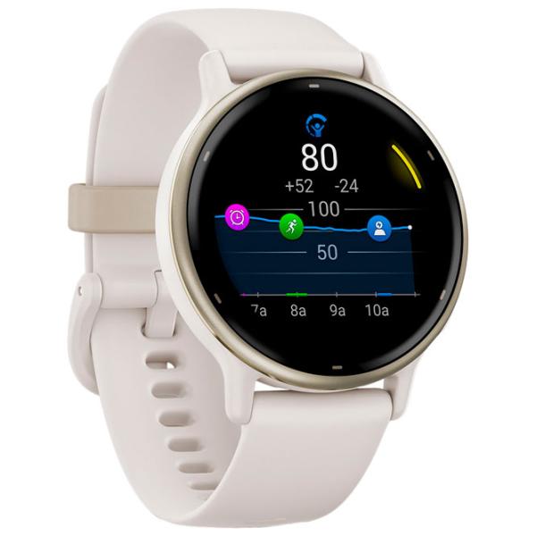 Умные часы Garmin Vivoactive 5 1.2"/ 42.2 мм/ Золото - Слоновая кость/ 010-02862-11 photo 6
