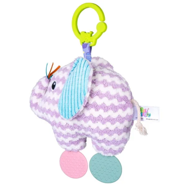 Jucărie pentru pătuțuri și cărucioare BaliBazoo Knit Elephant 80425 0+/ Purple photo 2 Jucărie pentru pătuțuri și cărucioare BaliBazoo Knit Elephant 80425 0+/ Purple photo 2